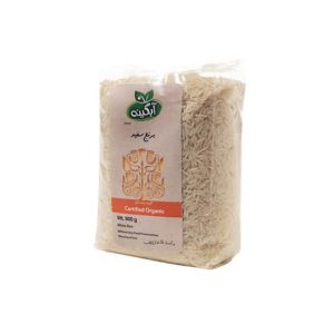 برنج سفید هاشمی ارگانیک 900 گرمی (آبگینه)